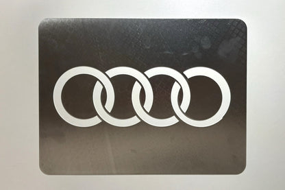 Car Detailing Stencil Aluminium Four Rings Logo