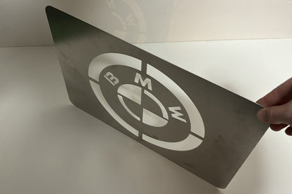 Car Detailing Stencil Aluminium BMW Logo