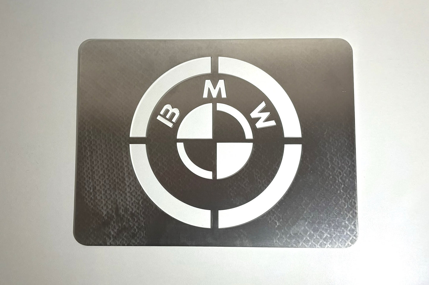 Car Detailing Stencil Aluminium BMW Logo