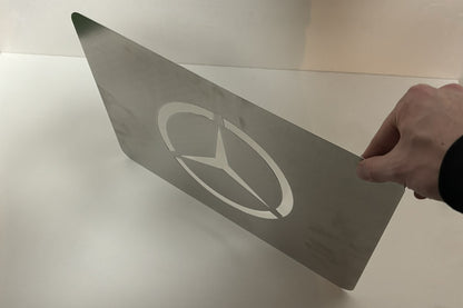 Car Detailing Stencil Aluminium Mercedes Logo