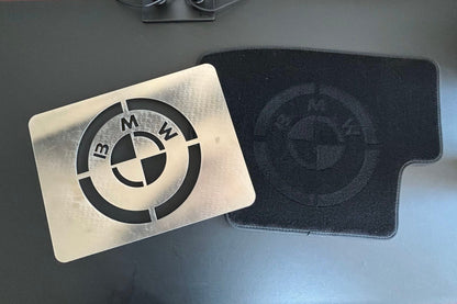 Car Detailing Stencil Aluminium BMW Logo