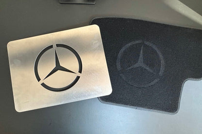 Car Detailing Stencil Aluminium Mercedes Logo